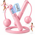 2-in-1 Jump Rope with Weighted Handles and LCD Display – Digital, Cordless and Corded Modes for Cardio Training